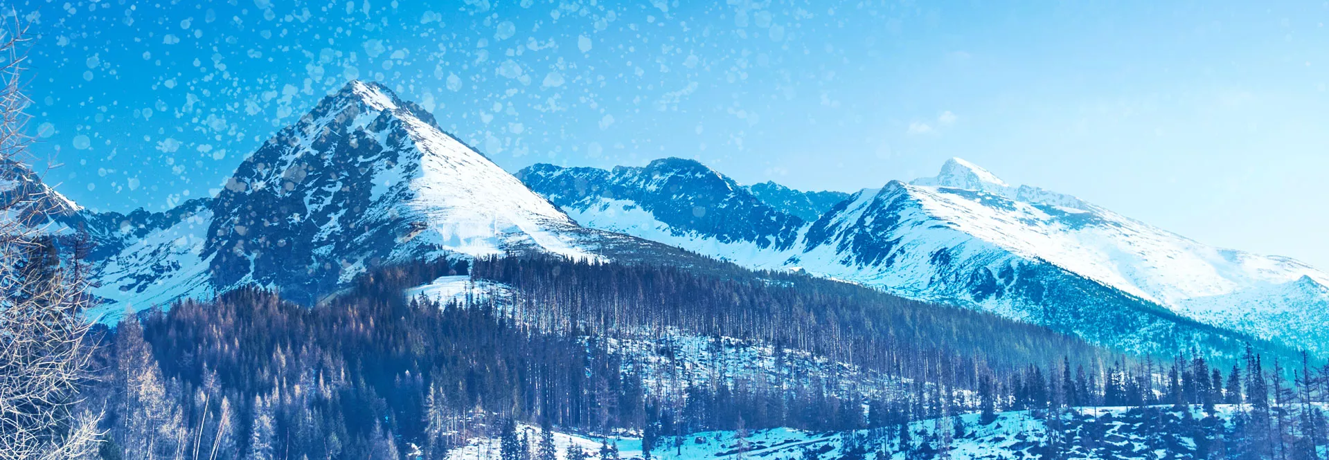 hero image Hero image. Snow capped mountains